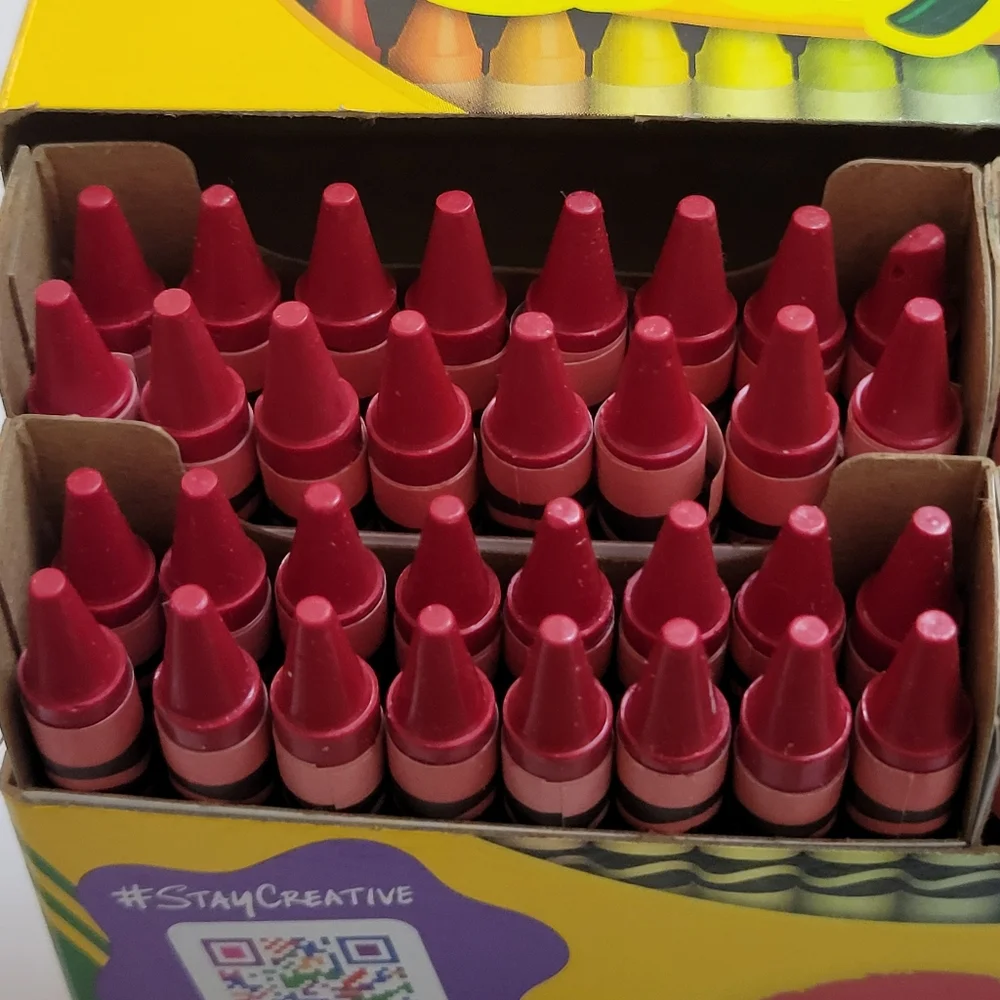 (64)Crayola Crayons (Red) Single Color Bulk Lot